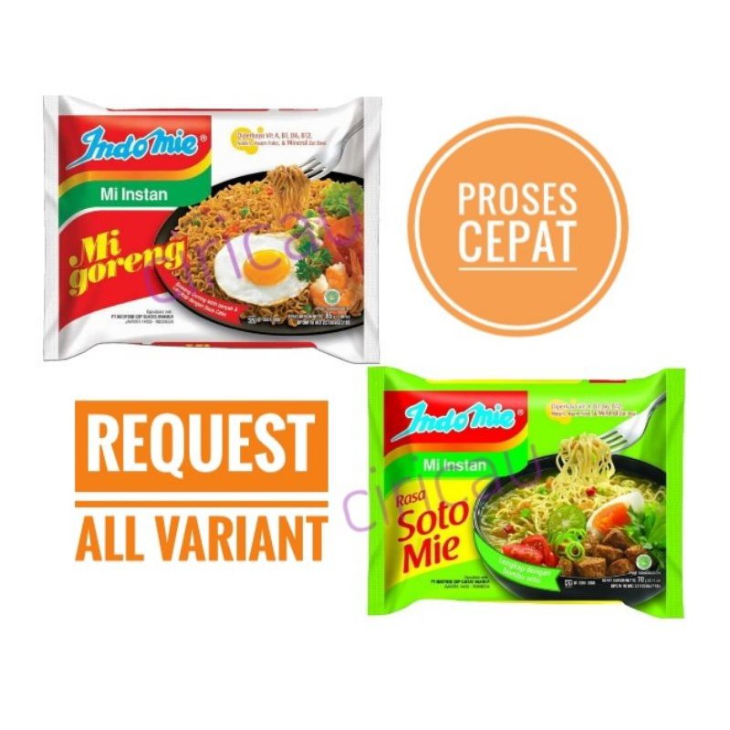 

Mie Indomie All Varian (Bisa Request
