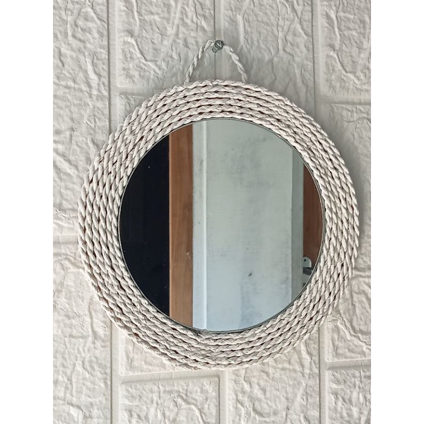 Cermin Kaca Aesthetic Dekorasi Hias Dinding Cermin Bulat Gantung