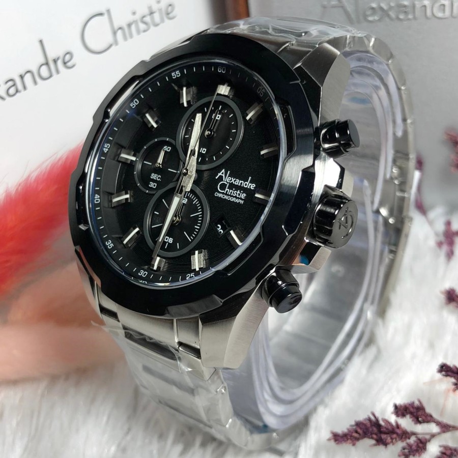ORIGINAL Jam Tangan Pria Alexandre Christie AC 6523 / AC6523 / 6523 Garansi Resmi 1 Tahun, Stainless