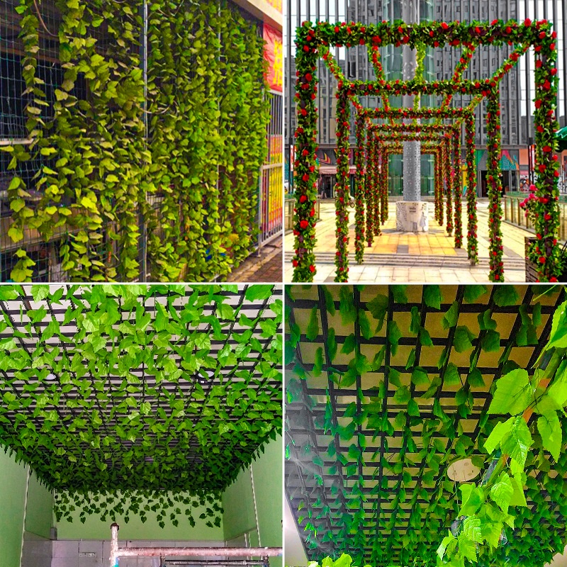 Grosir - 1012 Daun Hias Imitasi / Daun Rambat Palsu / Sulur Daun / Daun Hias Tanaman Gantung / Dekorasi Ruangan