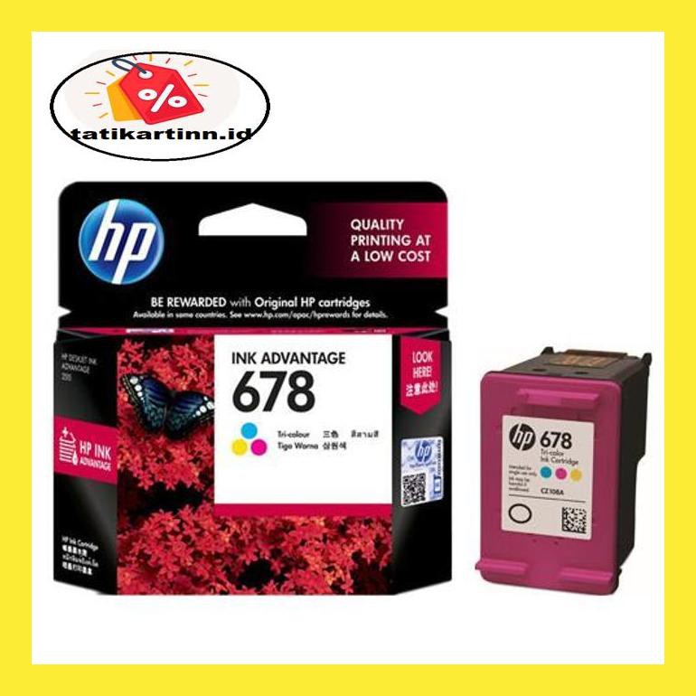 

740Dpppt Tinta Printer Hp 678 Color 8D6Mpt0P