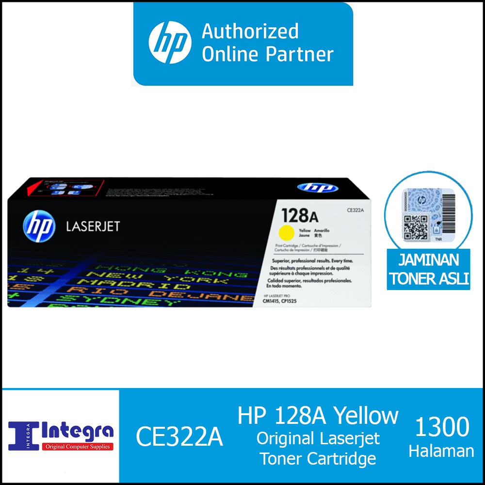 TONER HP 128A YELLOW ORIGINAL LASERJET CARTRIDGE