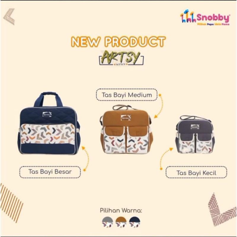 Snobby TPT 5873 Tas Bayi Kecil Artsy Series Double Saku Print