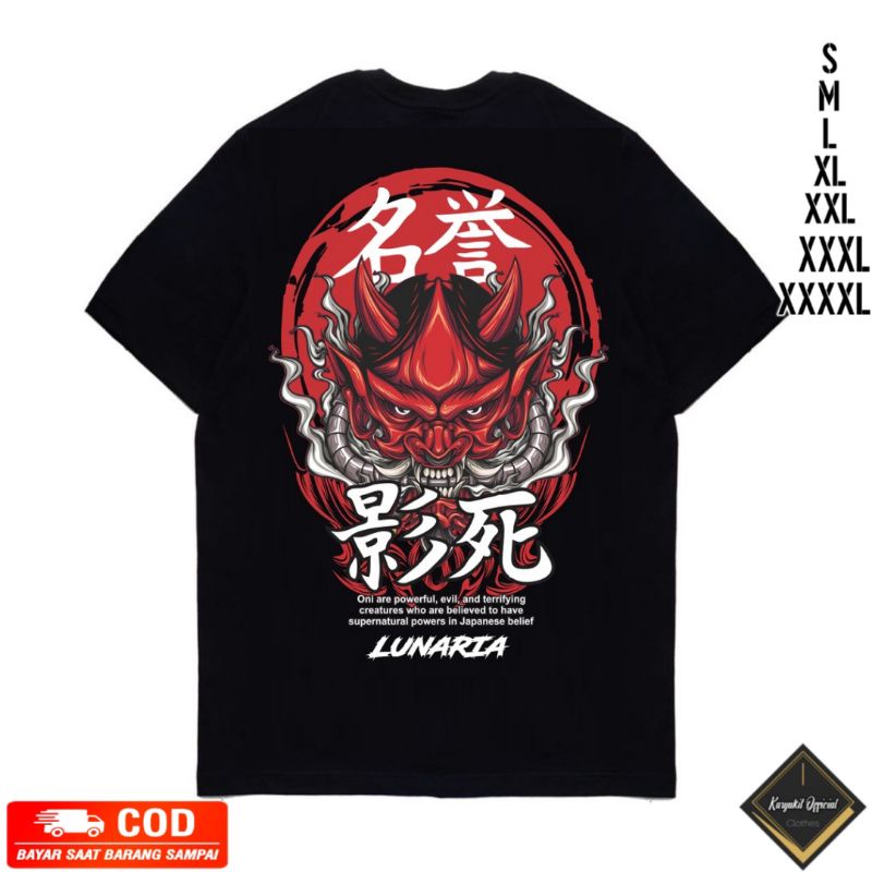 Kaos Devil Lunaria | Kaos Lunaria Devil | kaos iblis jepang