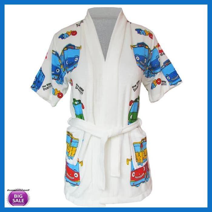 MANDIKIMONO- HANDUK KIMONO KARAKTER TAYO ANAK 5-8 TAHUN -ASLII.