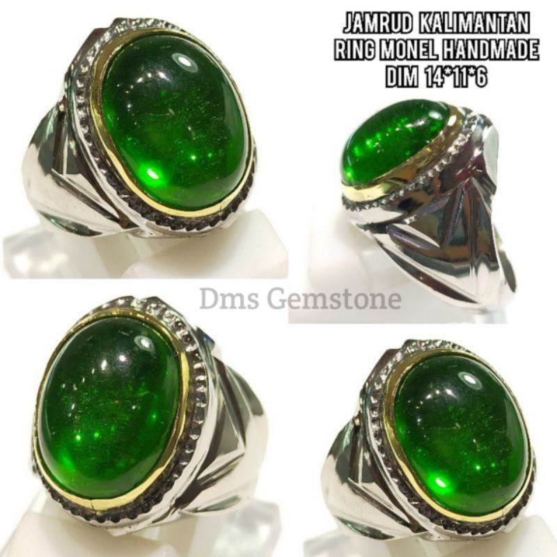 Cincin Batu Jamrud Kalimantan Asli Natural