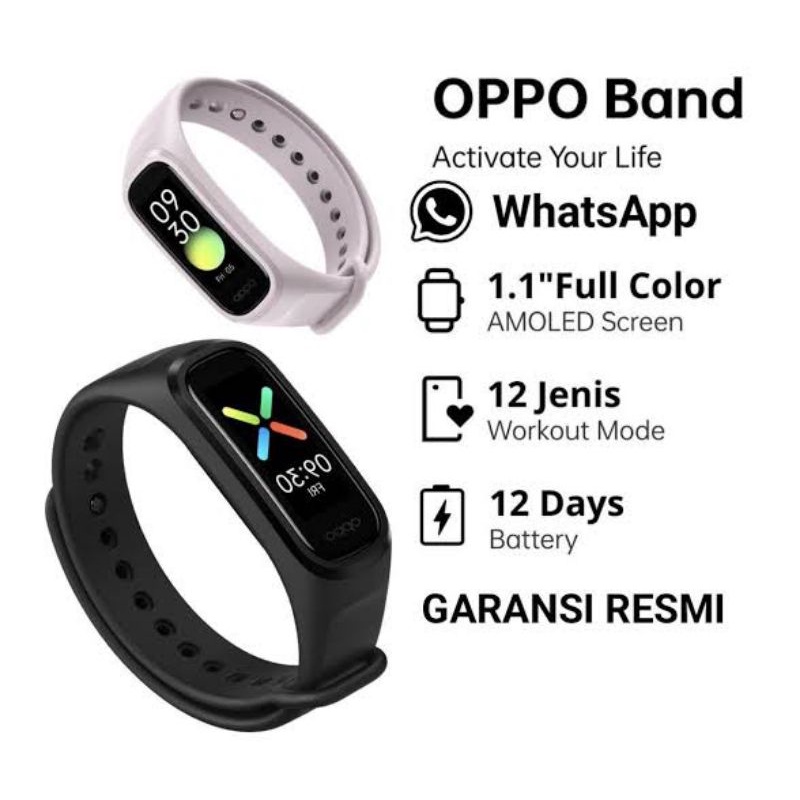 OPPO BAND SMARTWATCH JAM TAGAN ORIGINAL BERGARANSI RESMI