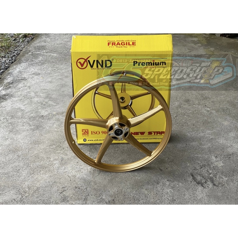 VELG DEPAN JUPITER MIO VND 120 RING 17 GOLD