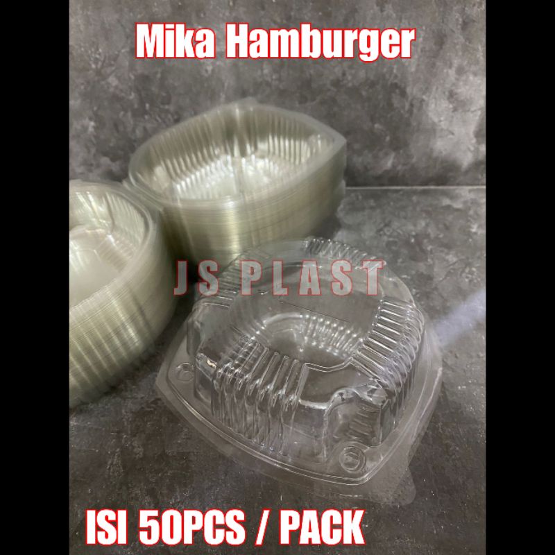 >ADA HARGA GROSIR<(ISI 50PCS) Mika Burger Mika Hamburger / Mika Kue / Mika Roti
