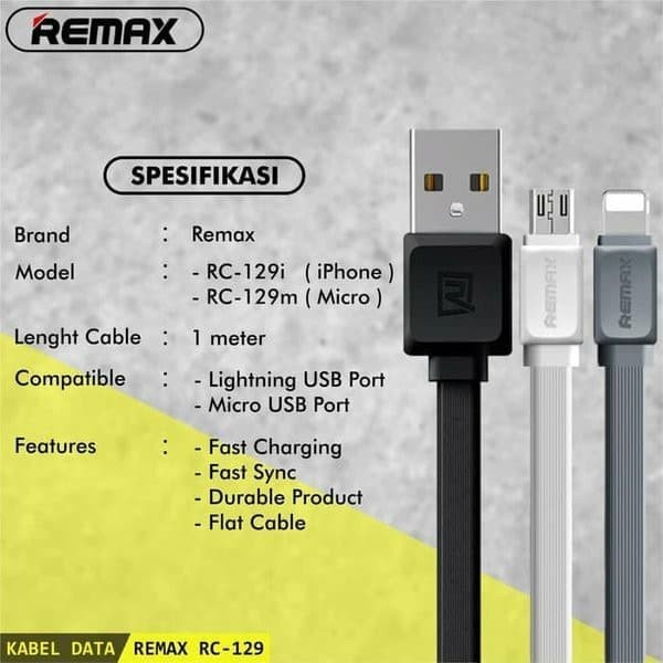 Remax Fast Pro Data Cable RC-129