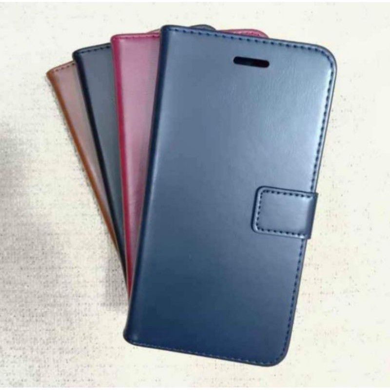 Flip cover magnet bahan kulit asli Infinix hot9play iphone6 Iphone7 iphone6+ iPhone 7+ iphone xsmax