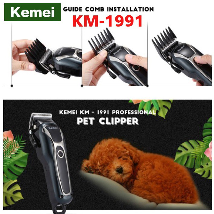 ORIGINAL KEMEI KM1991 PET CLIPPER RECHARGEABLE PET Shaving Machine KM 1991
