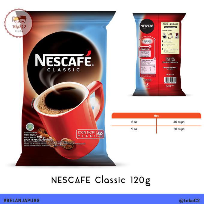 

FREEONGKIR NESCAFE CLASSIC VENDING ID 120GR KP366