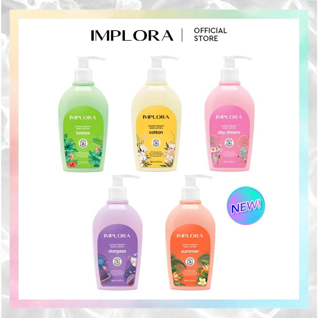 ☘️ CHAROZA ☘️ IMPLORA INSTANT BRIGHT BODY LOTION 300 ML