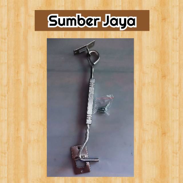 Hak angin segi tebal silver