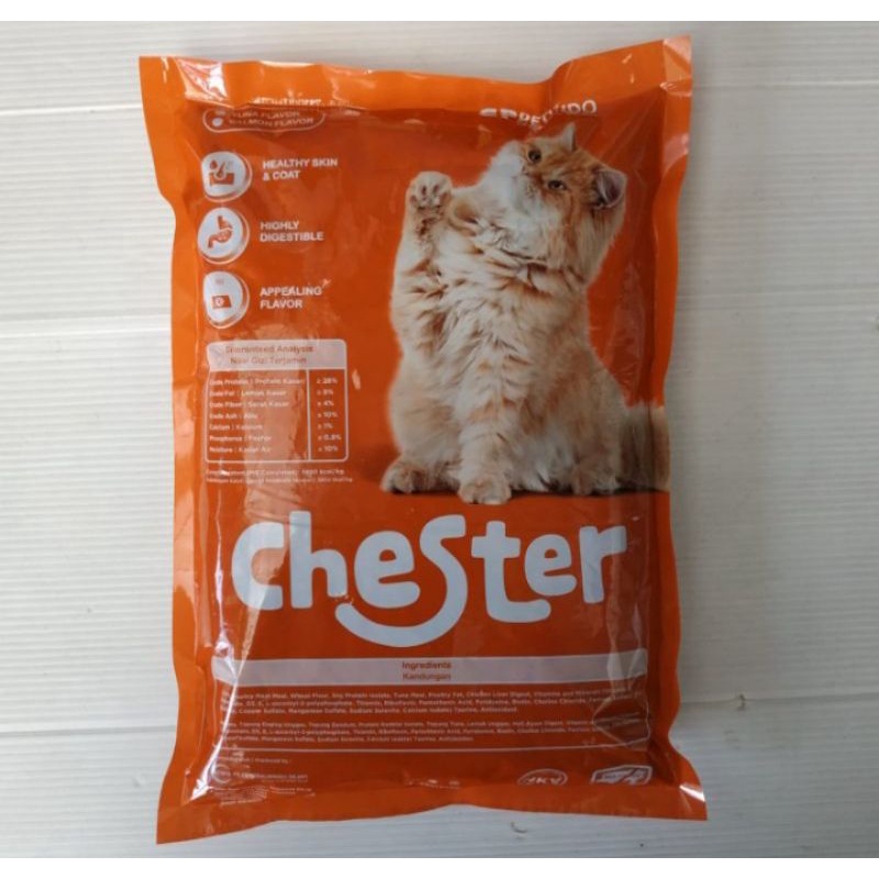 chester repack 1kg rasa tunamakan kucing