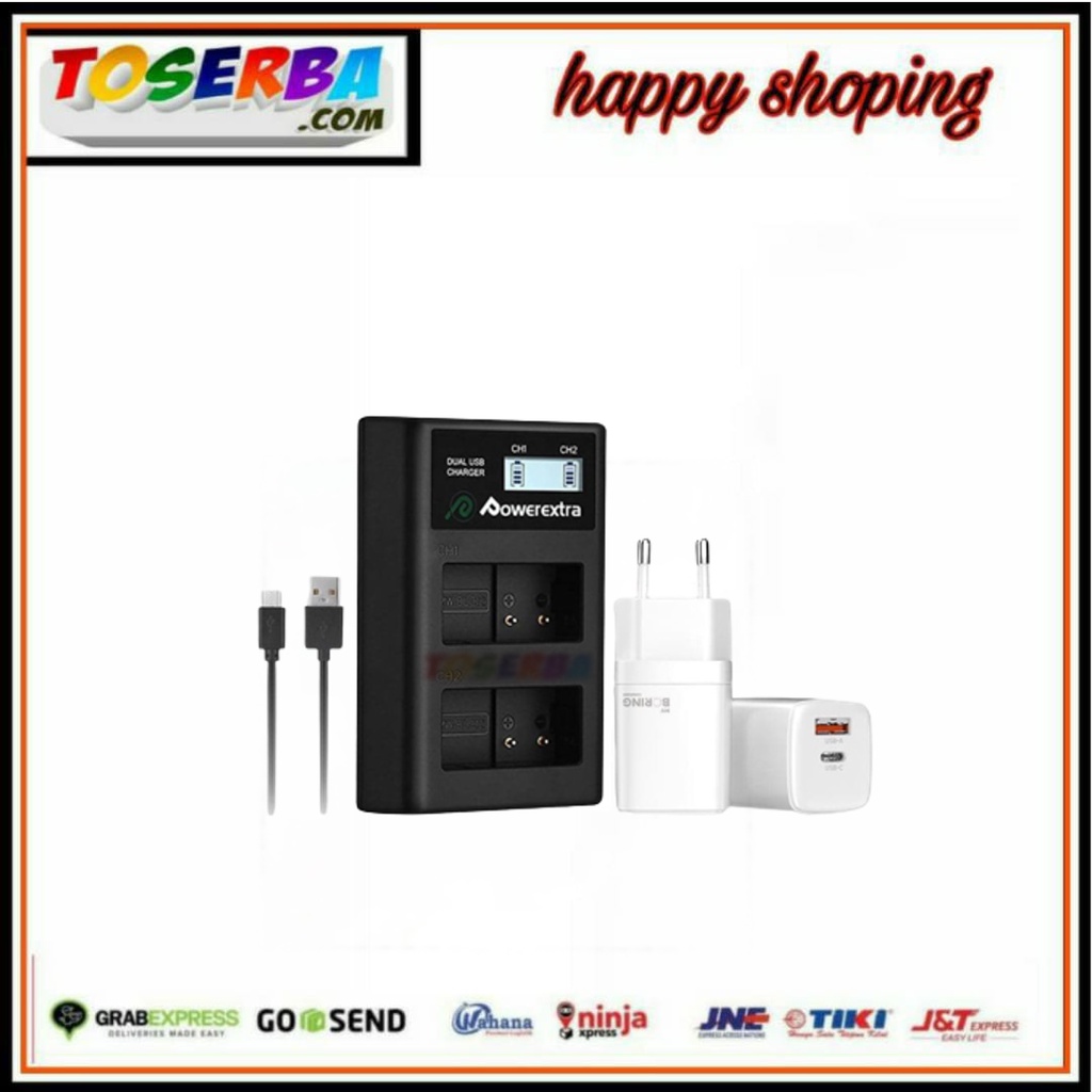 Powerextra Dual Smart Charger for Lumix DMW-BLC12 with Charge Adaptor