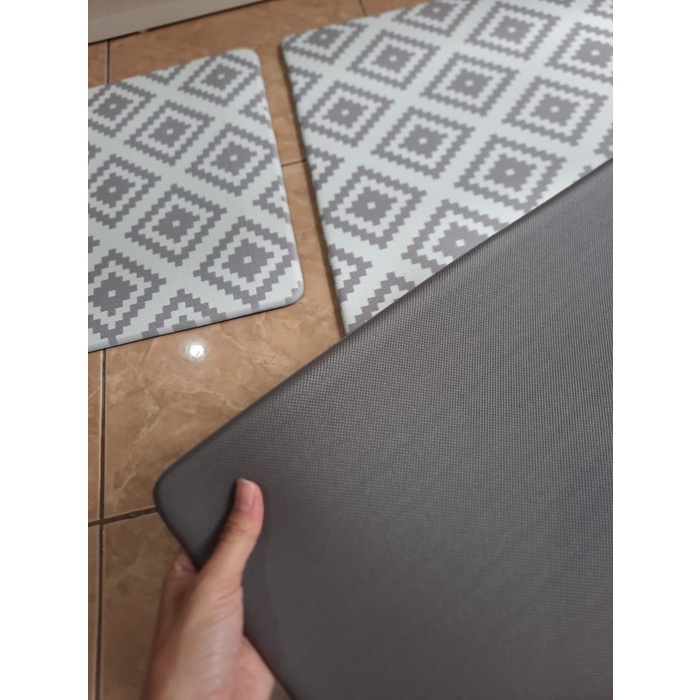 Exclusive Kitchen Mat 2 in 1 Keset Dapur Anti Slip Uk. 45x120 dan 45x75 All Design - A120-6
