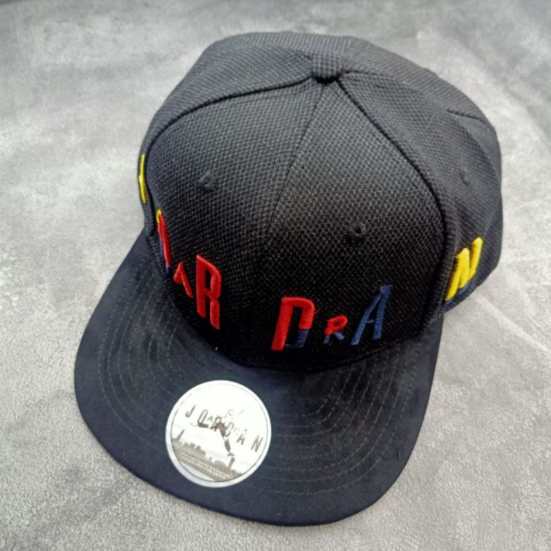 Topi Jordan Snapback Black Premium Quality