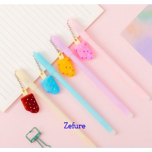 COD PULPEN GEL MOTIF ICE CREAM LUCU IMUT / BOLPEN GEL KARAKTER/pulpen aesthetic