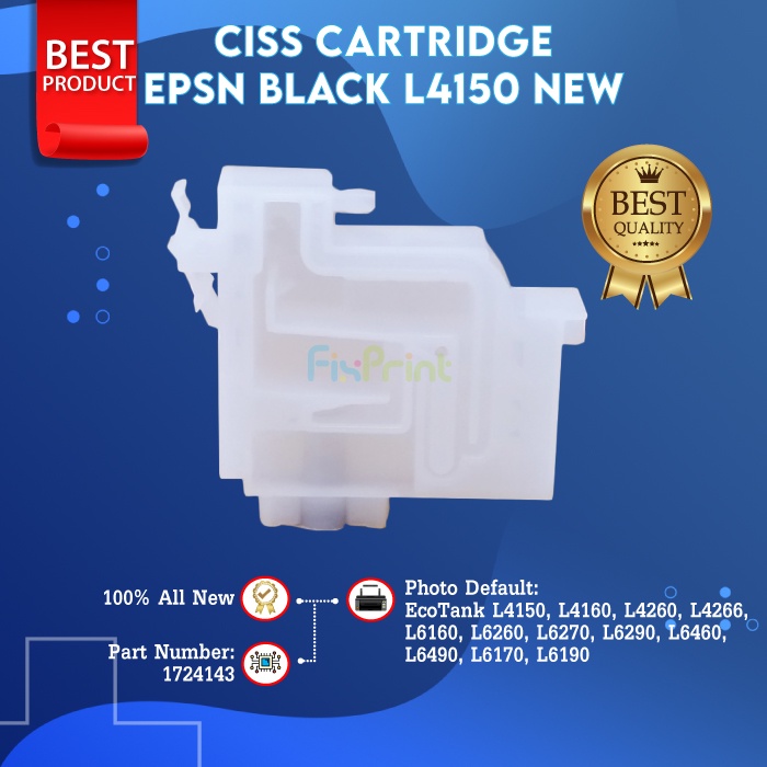 CISS Cartridge Epsn Black EcoTank L6160 L6260 L6270 L6290 New Dumper