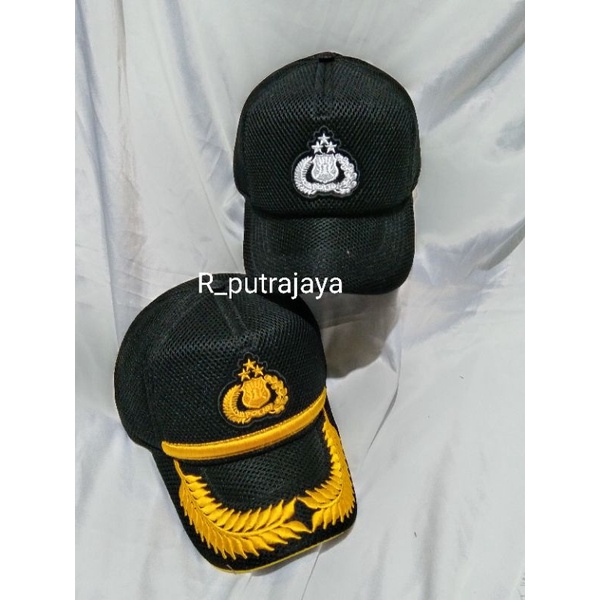 topi jaring polisi/topi jaring polri Pama/topi jaring