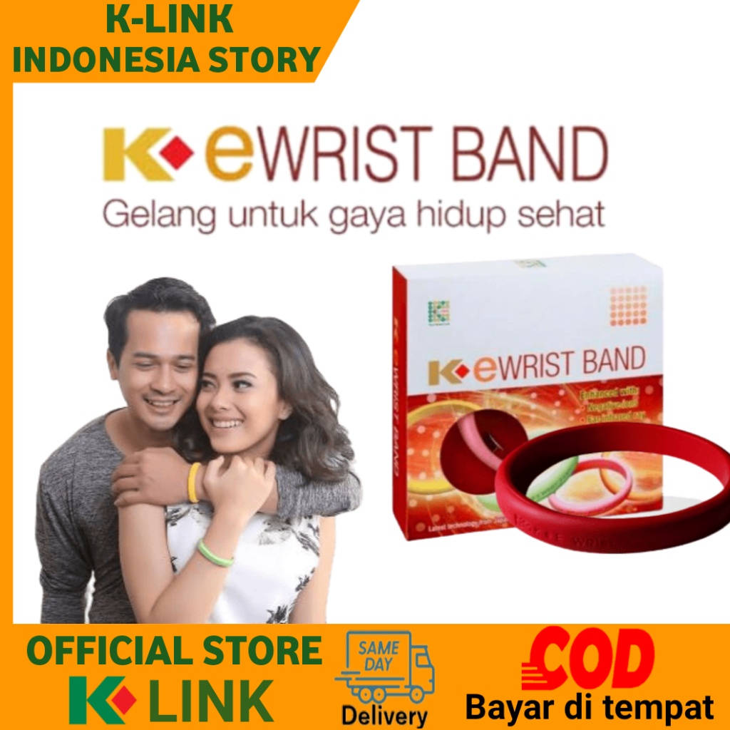 Gelang Kesehatan E WRIST BAND Mengandung Ion Negatif