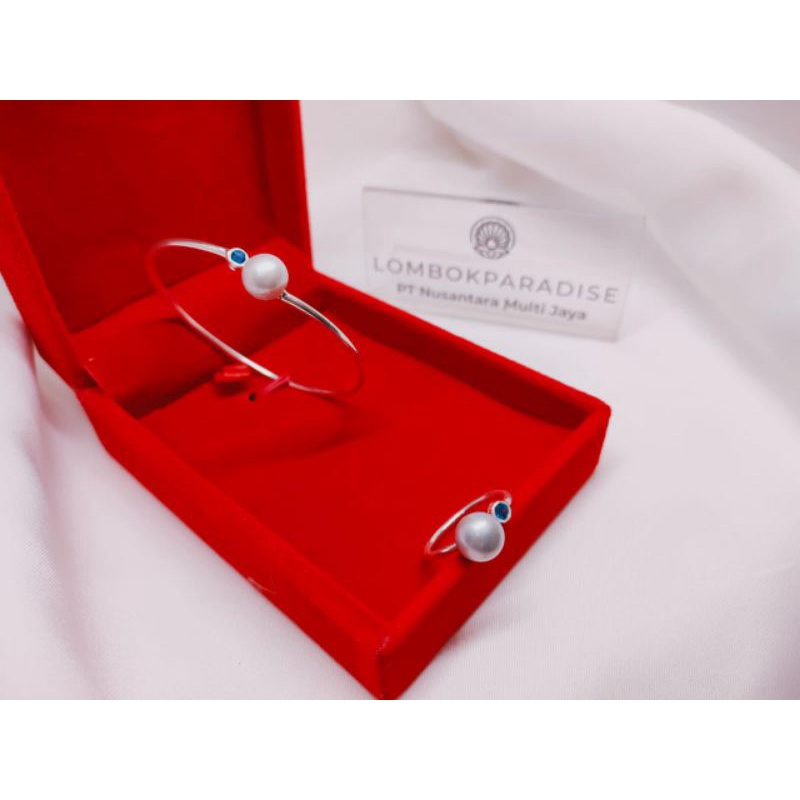 gelang perak mutiara