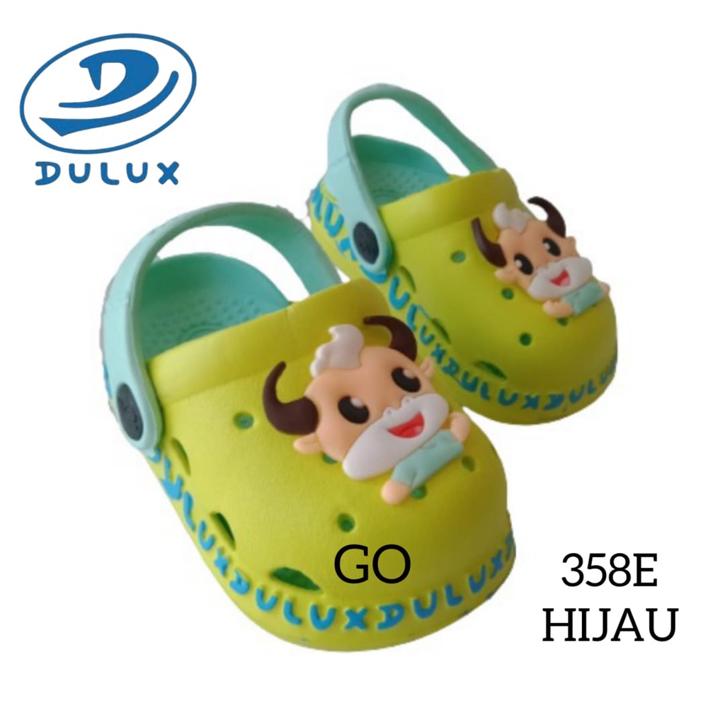 sogo DULUX 358ED MOW PAO Sandal Anak Lucu Motif Sapi l Sandal Baim Karet Empuk