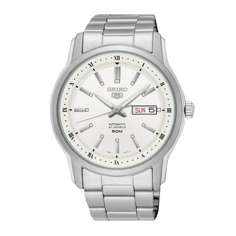 Seiko SNKP09K1 Silver Day Date