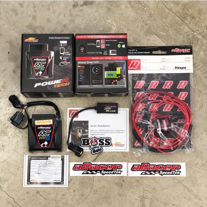 ECU Racing aRacer SpeedTek RC Mini5 + Koil Vespa Sprint Prima 3V Iget