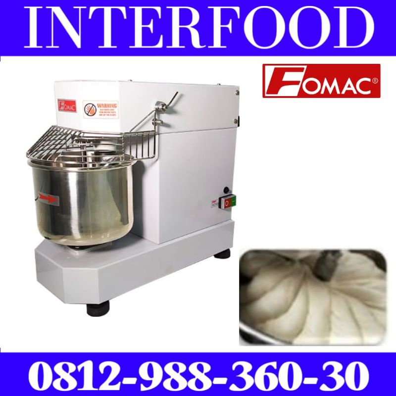 Spiral Mixer Mesin Pengaduk Adonan Spiral 20 Liter SMX-DN20 FOMAC