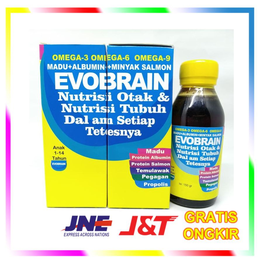 

Evobrain / Evo Brain - Madu Albumin Minyak Ikan Salmon Omega 3 6 9