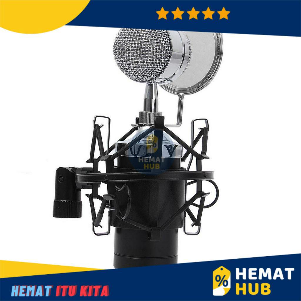 BM8000 Paket Lengkap Set Perlengkapan Recording Podcast Condenser Mic Microphone Mikrofon Condenser