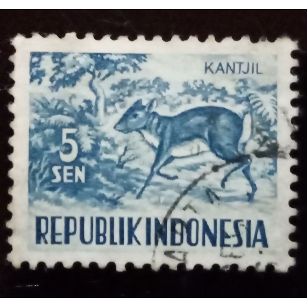 Perangko Indonesia 5 Sen Tahun 1956 Kantjil/ Kancil