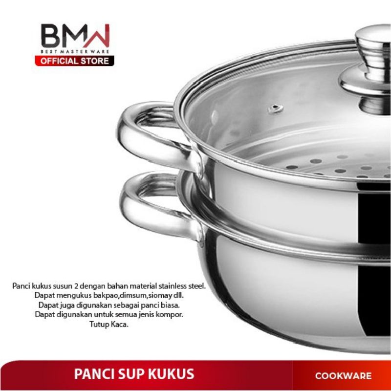 Panci Steamer Stainless Kukus Siomay 2 Susun