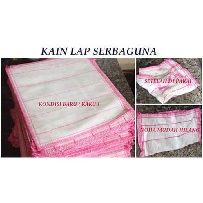 IKILOSHOP lap cuci piring 5 layer pengering kain cotton mangkok gelas meja makan Anti Minyak Tangan Serbaguna