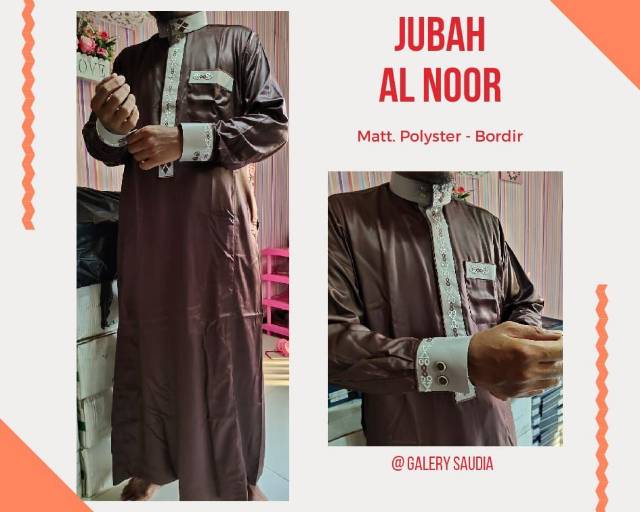 Jubah Al Noor bordir/jubah alnoor