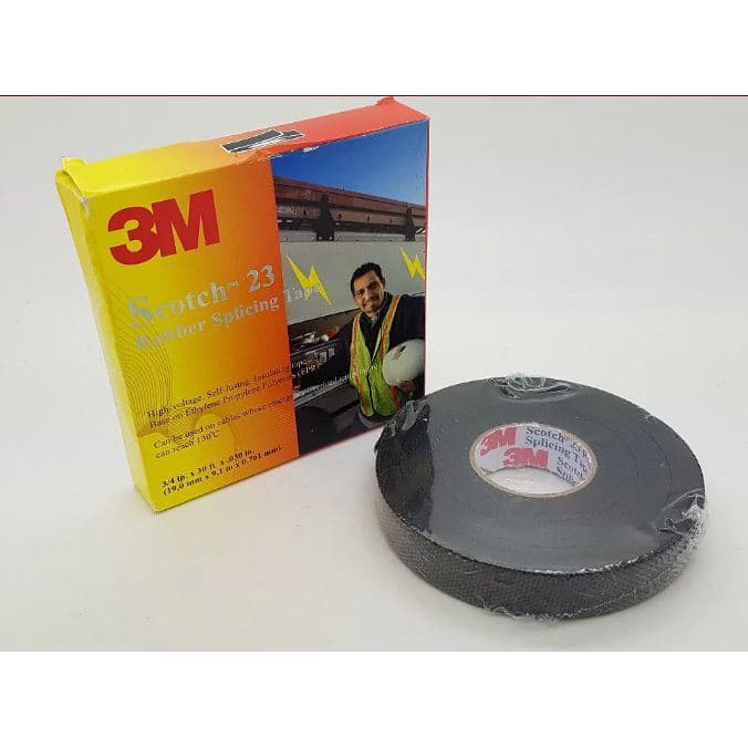 Isolasi 3M Scotch 23 - Rubber Tape Scotch23 3 M - Splicing Tape 3M - Isolasi Scotch 3M - Rubber 23