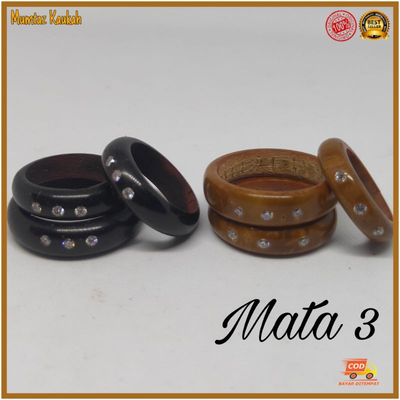 Cincin kaukah mata 3 Tiga / cincin kaokah / cincin kokka / cincin kaoka / cincin kauka / cincin koka