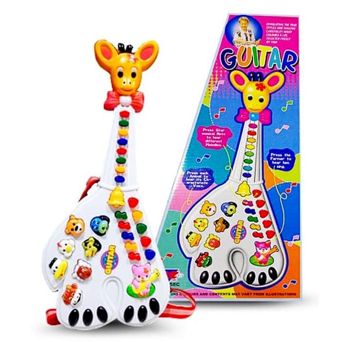 Mainan Anak Gitar Jerapah / Gitar Animal - Mainan Edukasi -  A024