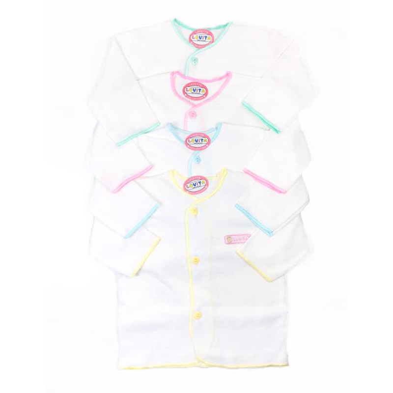 Luvita baju bayi Lengan panjang - Newborn - 4 Pcs