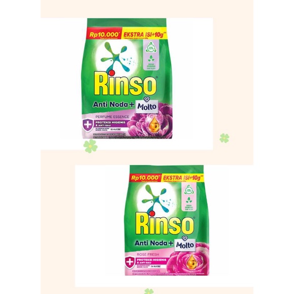 Jual Rinso Deterjen Powder + Molto Perfume Essence 440g | Shopee Indonesia