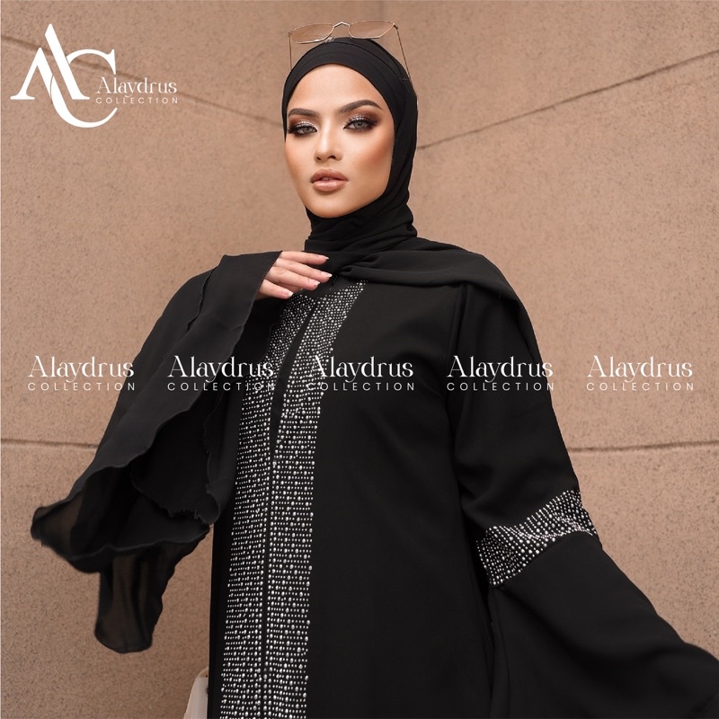 New Abaya Gamis Maxi Dress Arab Saudi Bordir Zephy Turki Umroh Dubai Turkey India Wanita Hitamjo 486