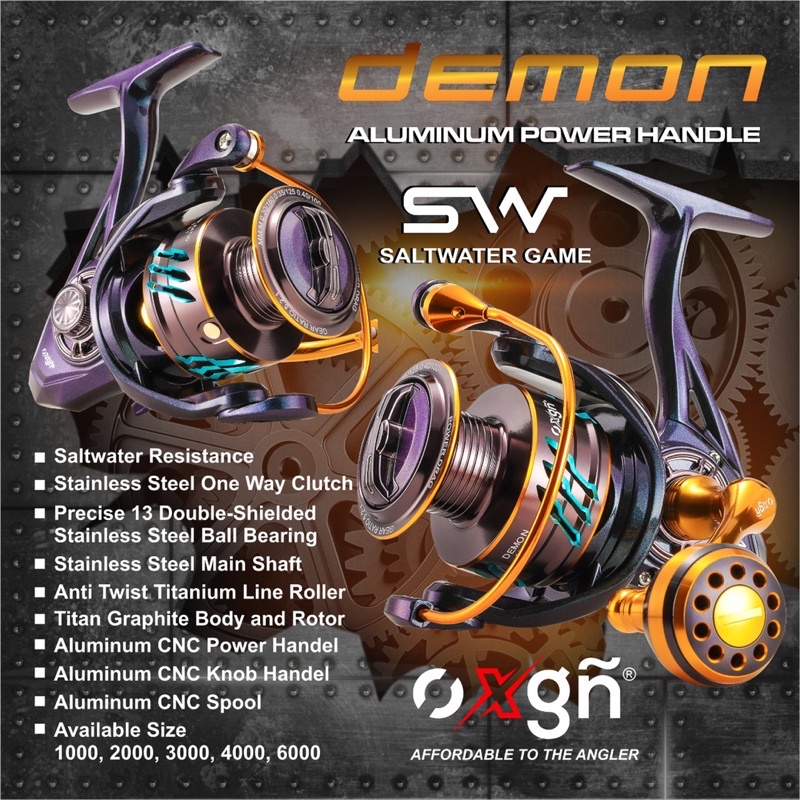 Reel OXGN DEMON SW gen2 uk 1000 salt water