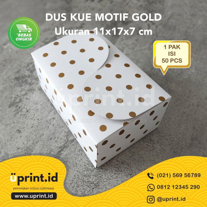 

Dus Kue Motif Gold /Snack Box/Dus Snack |17 x 11 x 7 cm - DTG001