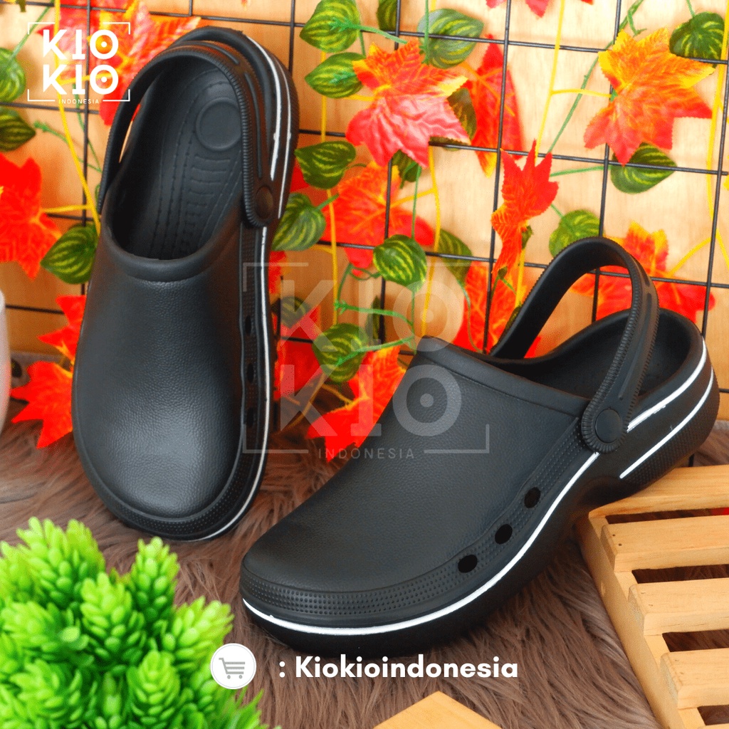 Sandal Kodok / Sendal Kodok /New Spesial Sandal Baim Polos / Sendal Kodok Polos / Sandal Dokter / Sendal Perawat / Sandal Bakpao Pria wanita anti slip anti air Polos