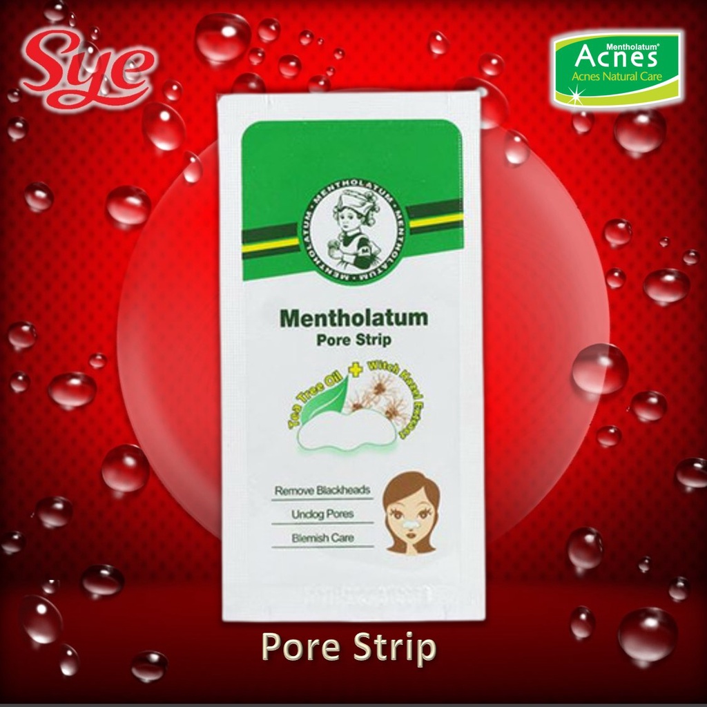 BPOM ACNES MENTHOLATUM PORE STRIP ISI 3 SHEETS / SYE