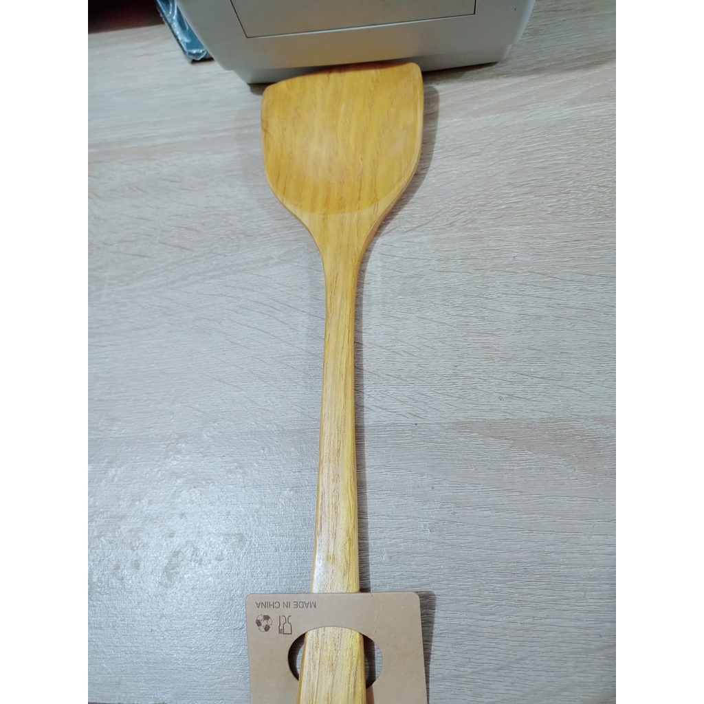 Sodet Kayu BOLONG / Spatula Kayu / Sutil Alami