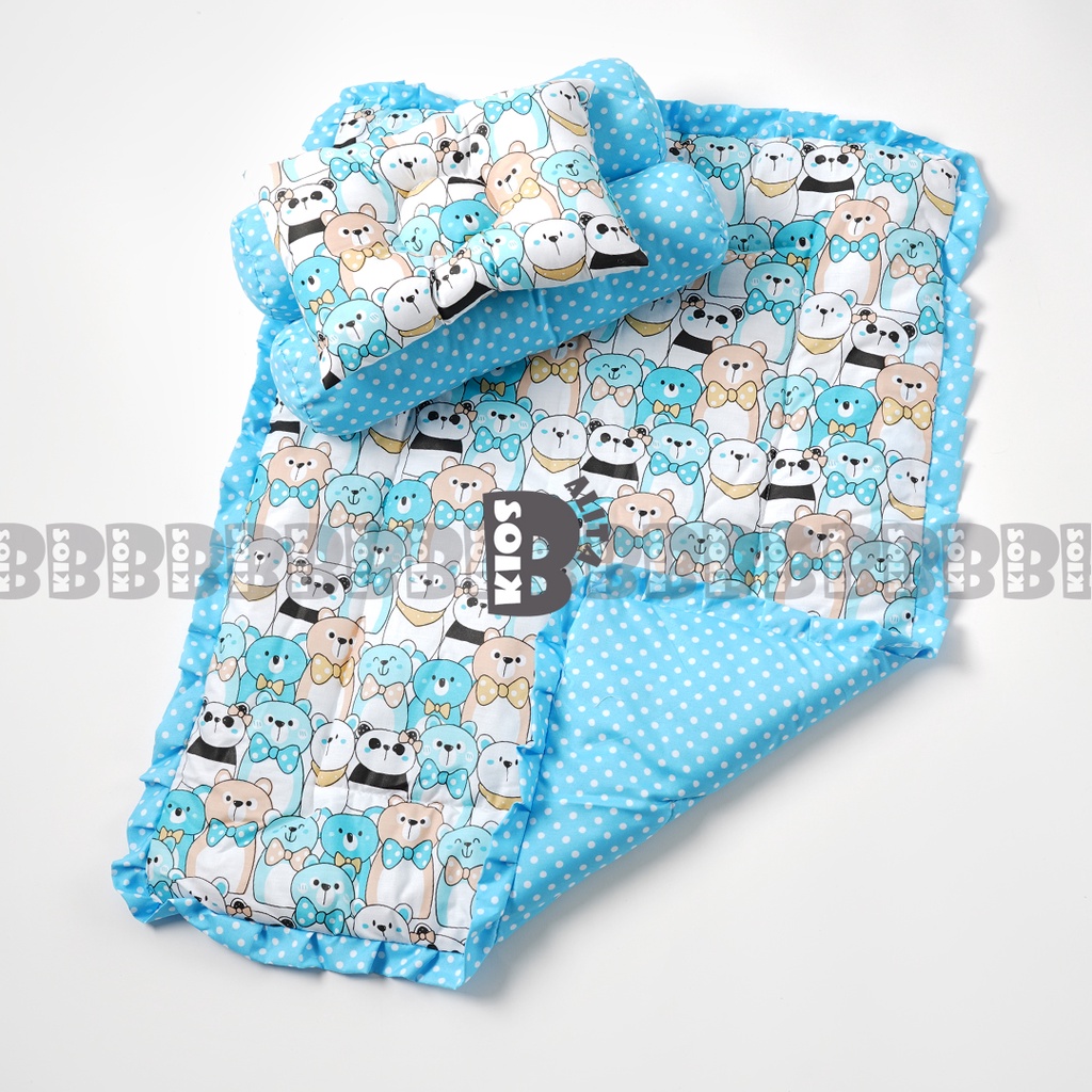 BED COVER SET BAYI Bed Cover Bayi Bantal Guling Selimut Bayi Tempat Tidur FREE tas mika Kado Lahiran-SERIOUSLY ZOO